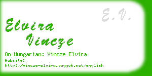 elvira vincze business card